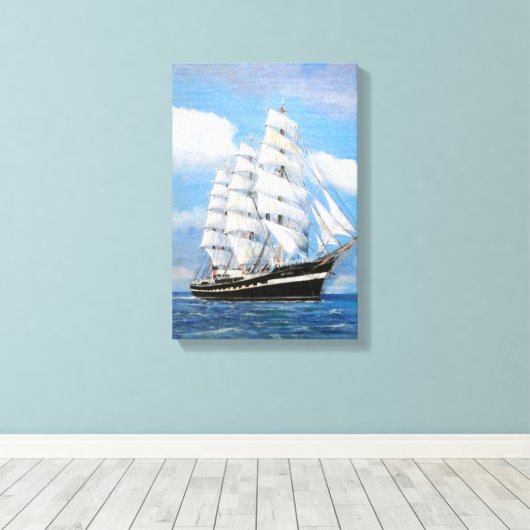 Kruzenshtern Canvas Afdruk (Insitu (Houten vloer))