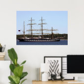 Kruzenshtern Tall Ship Poster (Thuiskantoor)