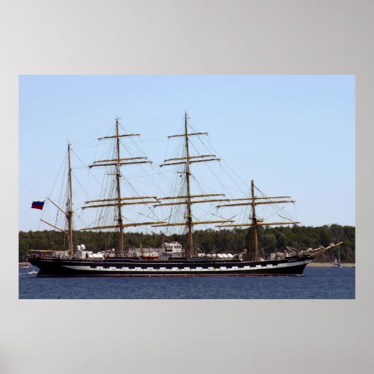 Kruzenshtern Tall Ship Poster (Voorkant)