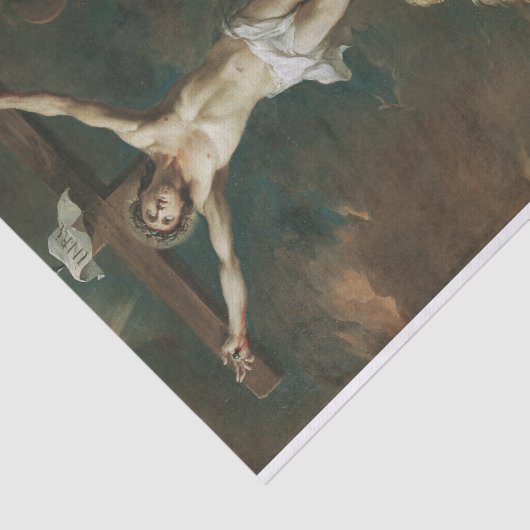 Kruzifixus Mit Maria Magdalena, Martino Altomonte Tissuepapier (Detail)