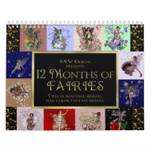 KRW 12 maanden Fairies Agenda 2011 Kalender