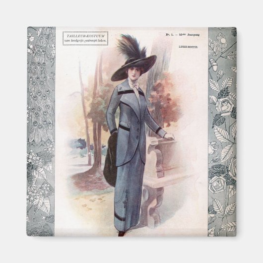 KRW 1907 Franse Mode Magazine  magneet (Voorkant)