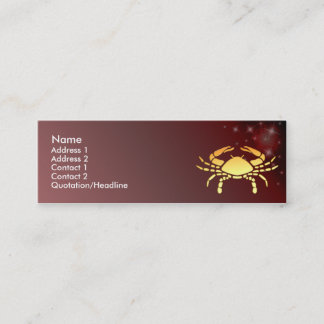 KRW Aangepaste kaart voor Zodiac-signalering met k Mini Visitekaartje