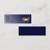 KRW Aangepaste kaart voor Zodiac-signalering met k Mini Visitekaartje (Voorkant / Achterkant)