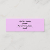 KRW Aangepaste kleurrijke vlinderafspeeldatum kaar Contactkaartje (Achterkant)