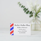 KRW Aanwijzing voor aangepaste Barberwinkel Afsprakenkaartje (Staand voorkant)