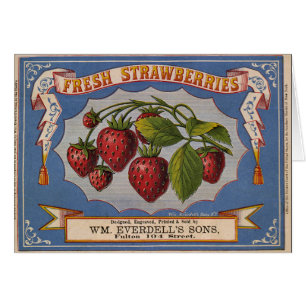 KRW  aardbeien Krateletiket
