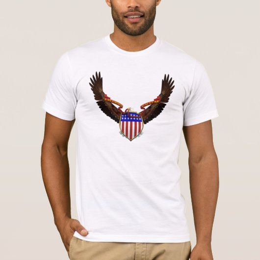 KRW American Eagle Emblem Patriotic T-shirt (Voorkant)