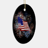 KRW American Flag Fireworks Ornament (Rechts)