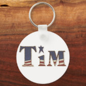 KRW Americana Name Sleutelhanger - Tim (Voorkant)