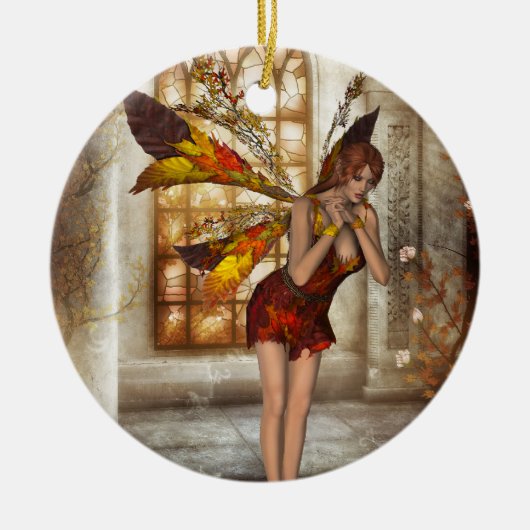 KRW Autumn Delight Faery Fantasy Ornament (Voorkant)
