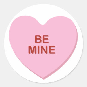 KRW Be Mine Valentijn Snoep Hart Sticker