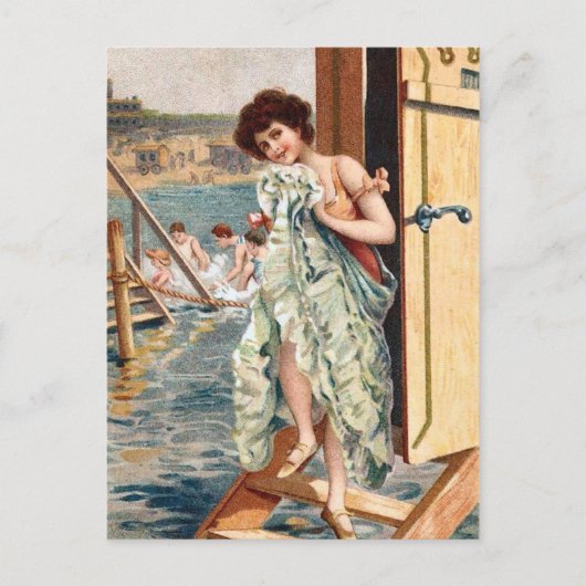 KRW  Beach Illustration Briefkaart (Voorkant)