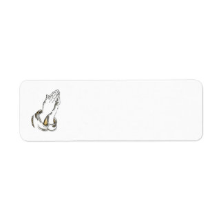 KRW Bidden Hands Blank Retouradres Labels