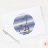 KRW biddende handen 3 inch blauw Stickers (Envelop)