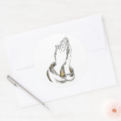 KRW biddende handen 3 inch Stickers (Envelop)