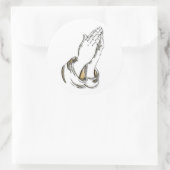 KRW biddende handen 3 inch Stickers (Tas)