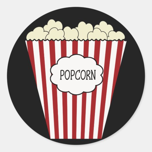 KRW Bioscoop Popcorn Sticker (Voorkant)