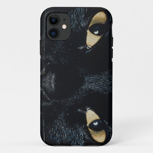 KRW Black Cat Face iPhone 5 Hoesje (Achterkant)