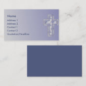 KRW Blue Cross - Christelijk aangepast Visitekaart Visitekaartje (Voorkant / Achterkant)