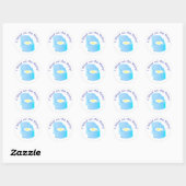 KRW Blue Ik ging op de Potty Training Reward Ronde Sticker (Vel)