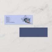 KRW Blue Mushroom Fairy Profile Card Mini Visitekaartje (Voorkant / Achterkant)
