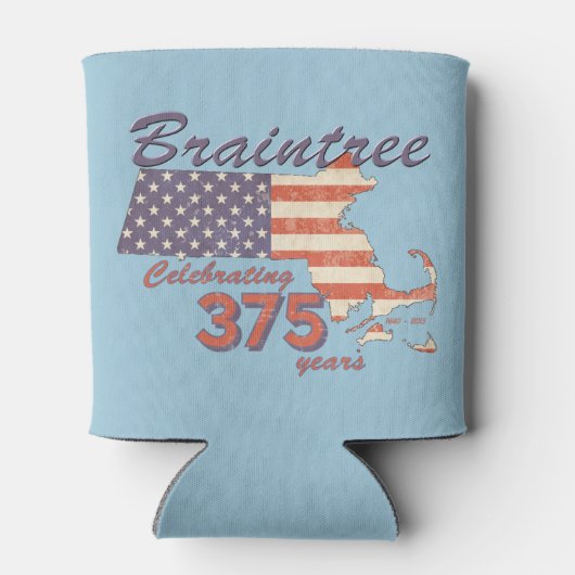 KRW Braintree, MA 375 Verjaardag Koelbox Blikjeskoeler (Achterkant)