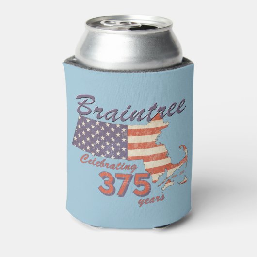 KRW Braintree, MA 375 Verjaardag Koelbox Blikjeskoeler (Blikje Achterkant)