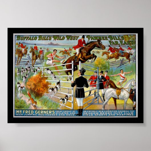 KRW Buffalo Bill en Pawnee Bill Show Poster (Voorkant)