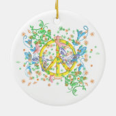 KRW Butterfly Peace Symbol Ornament (Achterkant)