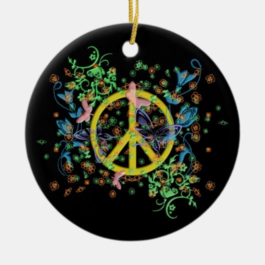KRW Butterfly Peace Symbol Ornament (Voorkant)
