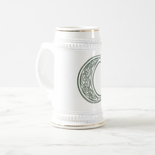 KRW - C - Celtic Monogrammed Stein Bierpul (Voorkant links)