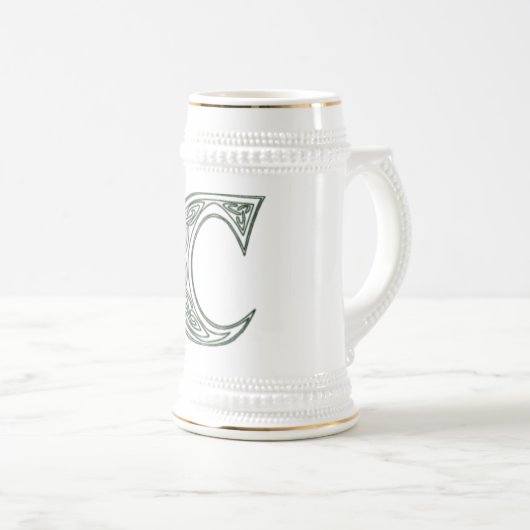KRW - C - Celtic Monogrammed Stein Bierpul (Voorkant rechts)
