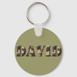 KRW Camoflage Name Sleutelhanger - David