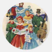KRW  Carolers Vakantie Stickers (Voorkant)