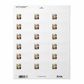 KRW Cartoon Sinterklaas Blank Adres Label (Full Sheet)