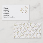 KRW Christelijk Dove Custom Visitekaartje (Voorkant / Achterkant)