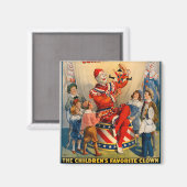 KRW Circus Clown magneet (Voorkant / Achterkant)