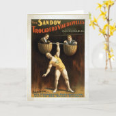 KRW Circus Poster Card Kaart (Gele Bloem)