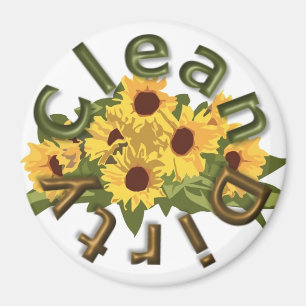 KRW Clean en Dirty Large 3-inch Kitchen Magnet