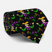 KRW Colorful Mardi Gras Jester Stropdas (Opgerold)