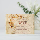 KRW Corinthians Liefde is: Bruiloft RSVP Ecru (Staand voorkant)