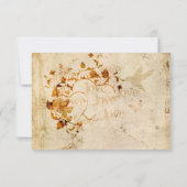 KRW Corinthians Liefde is: Bruiloft RSVP Ecru Kaartje (Achterkant)