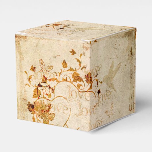 KRW Corinthians Liefde is: Vierkante Favor Box Bedankdoosjes (Voorkant Zijde)