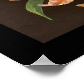 KRW Corona Lily Oranje Crate Label Poster (Hoek)