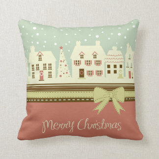 KRW Country Kerstdorp Pillow Kussen