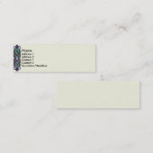 KRW Cream-Glas in lood Mini Visitekaartje (Voorkant / Achterkant)