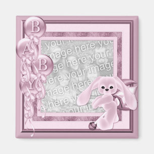 KRW Custom Baby Girl Photo Magnet