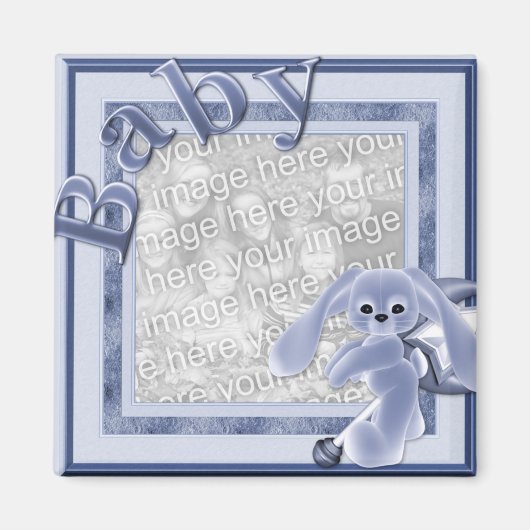 KRW Custom Baby Jongen Fotomagneet Magneet (Voorkant)