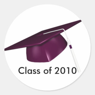 KRW Custom Graduation Cap Ronde Sticker
